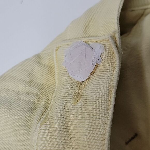 $140 NEW PHEELINGS Let It Go broken chrome red hearts CREAM OFF WHITE JEANS NWT - Picture 9 of 16